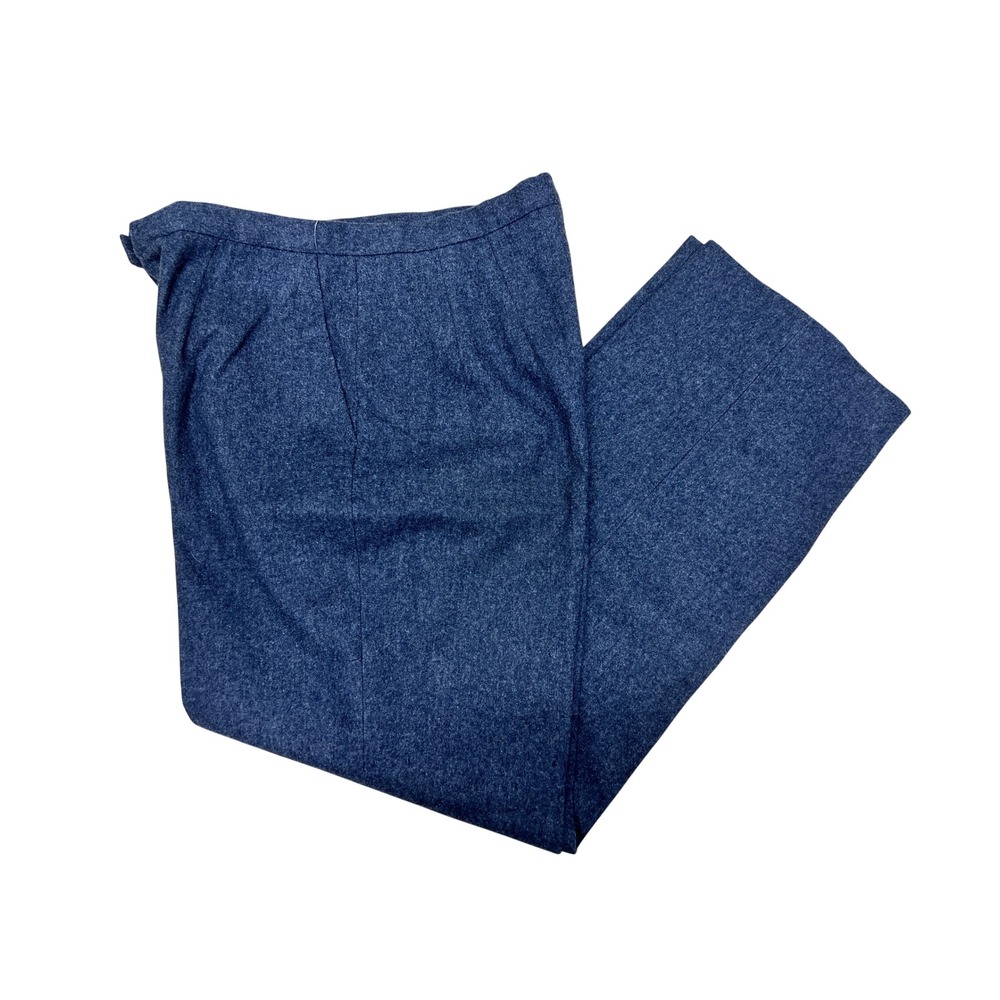 Pendleton Wool Trousers Women 10 Grayβ Excellent Straight Leg High Waist Pleated